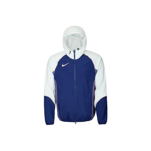 Nike Strike Куртки Пальто Мужской Космический Синий Пыльный Серый Темный Фиолетовый Серый Импульс Апельсин