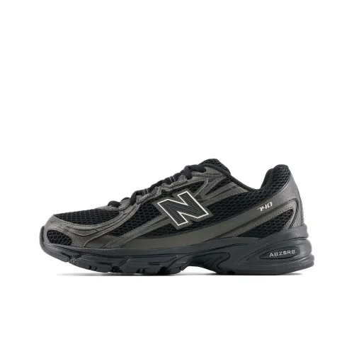 New Balance NB 740 Устойчивый к истиранию Низкий Топ Повседневная обувь Унисекс Черный