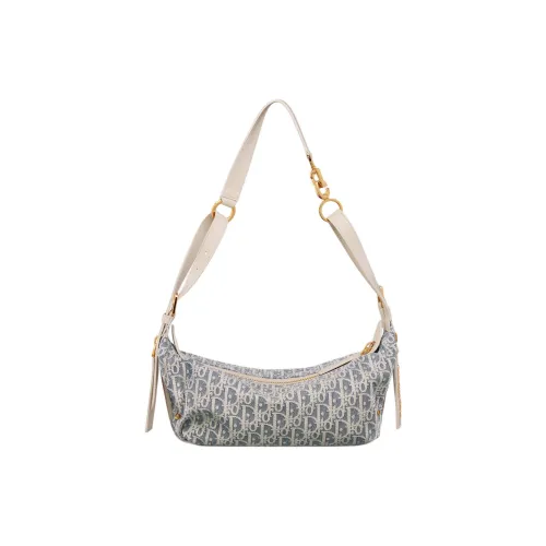 DIOR D Journey Коровья кожа Сумка на плечо Маленькая Женская Синяя