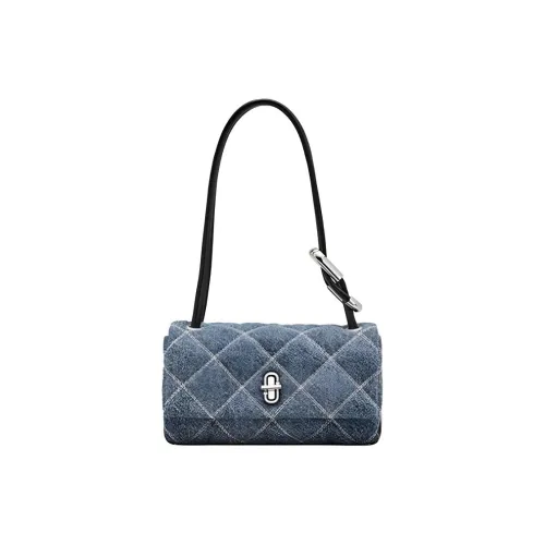 MARC JACOBS Сумка через плечо с тканевым бейджем мини сумка женская джинсово-синий