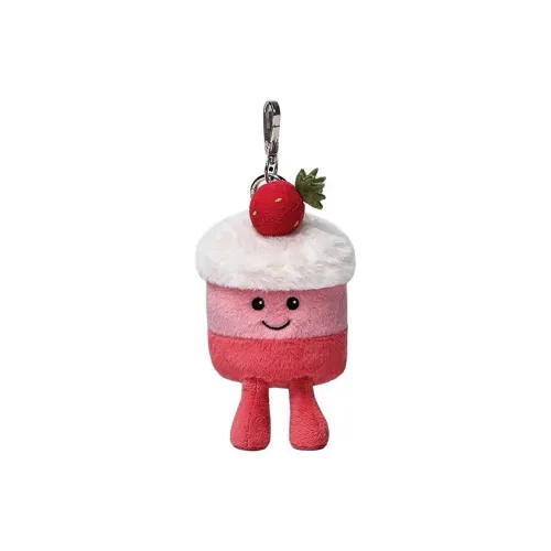 McHugs Cute Cartoon Клубничный торт Куклы Плюшевый Брелок 10 см Рекомендуемая высота