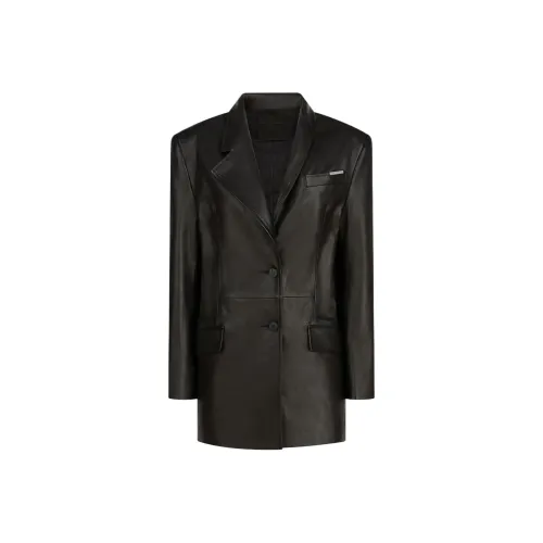 The Attico FW25 Кожа Куртка Женские
