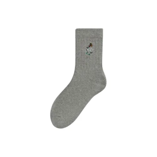 KITH Collaboration 1 Pack Gray Men's MID Shin Socks
