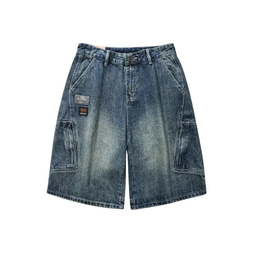 HZWH Yabo Blue Men's Jeans Shorts