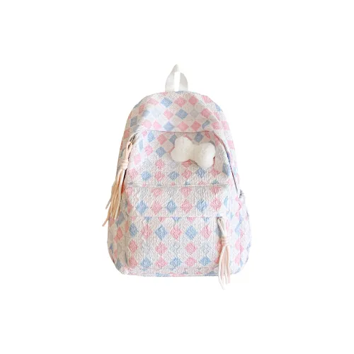 ZOGA Нейлоновый рюкзак стандартный унисекс розовый многоцветный белый