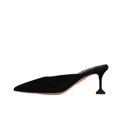 AQUAZZURA Домашние тапочки 6,5 см Женские Черные