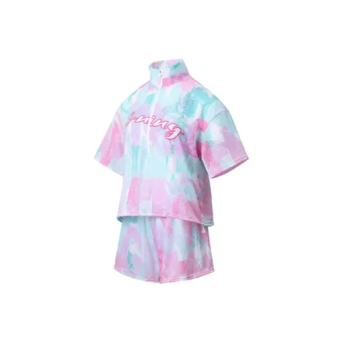 Подкладка Купальник Комплект Женский Розовый Зеленый