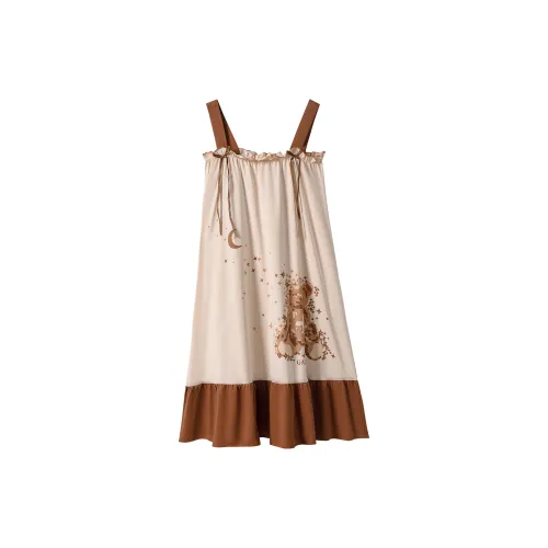 Montagut Летняя ночная сорочка женская коричневая