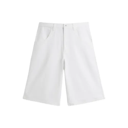 ZARA Белые Мужские Джинсовые Шорты
