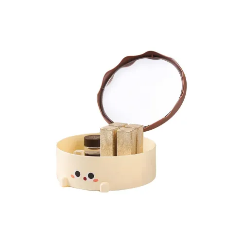 XIAOLITONGXUE Хранение Зеркало для макияжа с Медвежонком Ювелирные украшения Хранение Круглое Высококачественное зеркало для стола