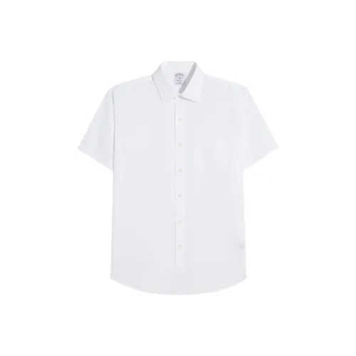 BROOKS BROTHERS SS25 Рубашка Мужская Белая