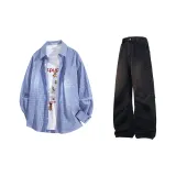 Сапфир Blue+Black Pants