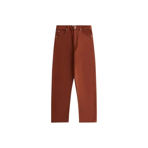 Kith Женские Джинсы Красного Цвета