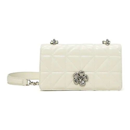 Simedin Сумка через плечо из коровьей кожи Маленькая Женская Экрю Черный Бордовый Красный