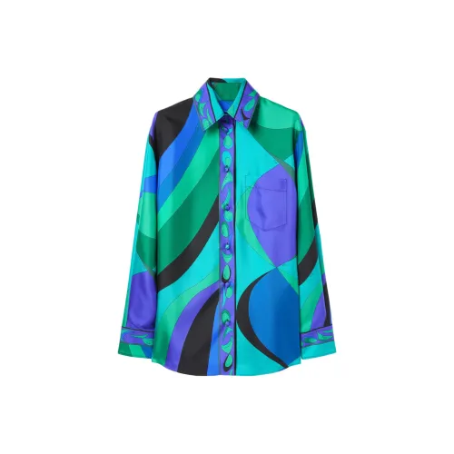 EMILIO PUCCI Синие Женские Рубашки
