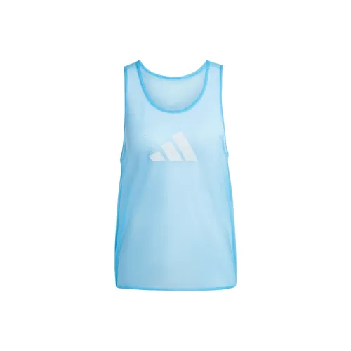 Adidas Майка Унисекс Синий Кракелюр