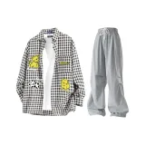 Чёрные + Серые штаны