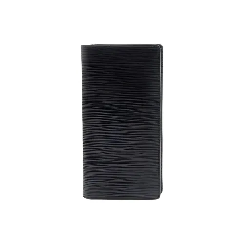 LOUIS VUITTON Brazza EPI Кожа Кошелек Стандартный Мужской Черный