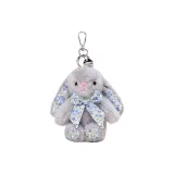 Серый - 6 дюймов, бант, Вэнди, кролик