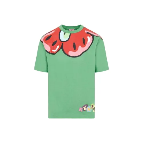 KENZO Boke Flower Series Зеленые Женские Рубашки T