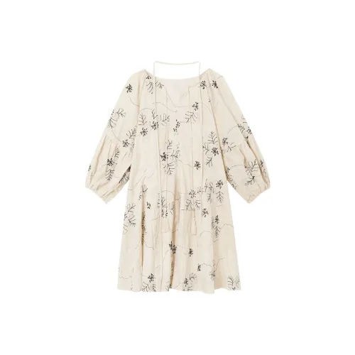 GEZITAI Длинное платье с длинными рукавами женское