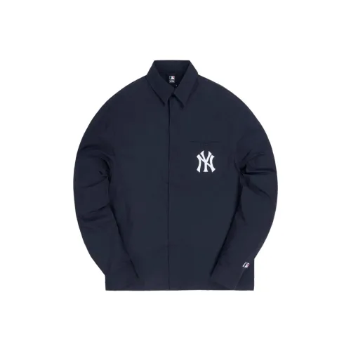 KITH Collaboration Морской Синий Мужские Рубашки