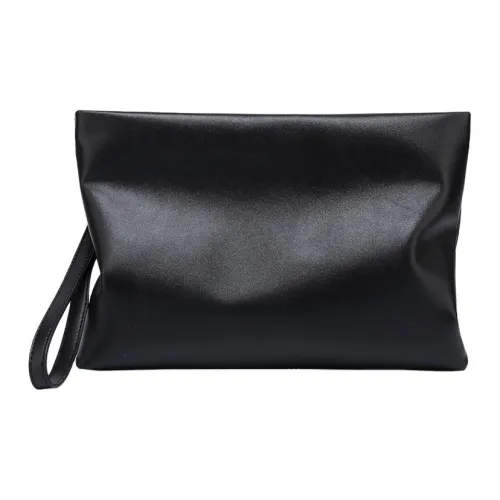 ALOENEY Клатч из коровьей кожи мужской черный