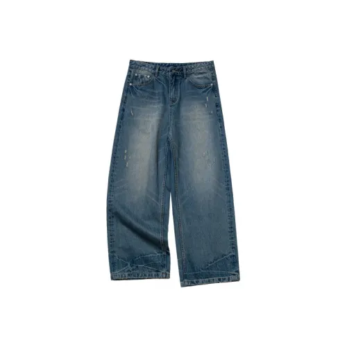 COUNTRY MOMENT Ностальгический синий Унисекс Джинсы