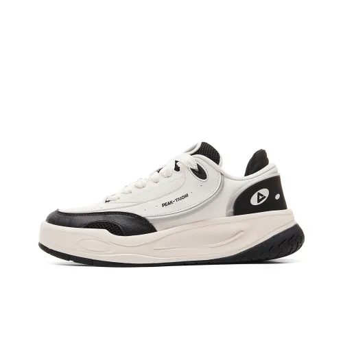 Кроссовки для скейтбординга PEAK Taichi Dominance, низкие, из холста, белые и черные, унисекс