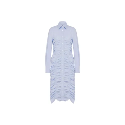 MOSCHINO SS25 Длинное платье с длинными рукавами женское