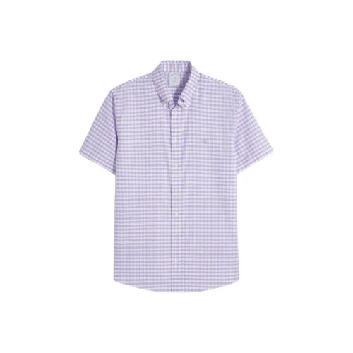 BROOKS BROTHERS Светло-фиолетовые Мужские Рубашки