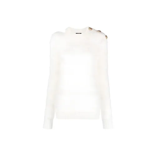 BALMAIN FW22 Свитер Женский Белый