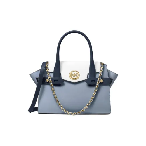 MICHAEL KORS CARMEN Кожа Пэчворк Сумка через плечо Сумка Маленькая Женская Синяя Белая