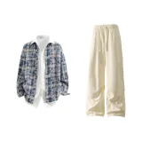 Washed Blue + Apricot Pants  
Вымытый Синий + Абрикосовые Штаны