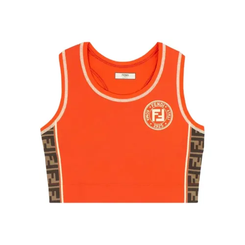 FENDI Женские Майки Красного Цвета