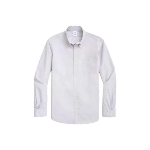 BROOKS BROTHERS 0007 Серый Мужская Рубашка