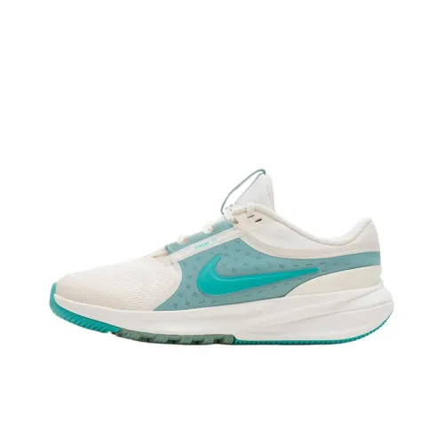 Nike Star Runner 5 Детская беговая обувь Низкий топ Белый Зеленый Школьный возраст