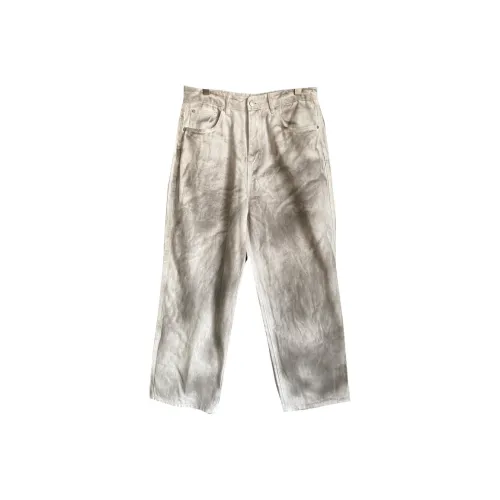 ZHANDASHUAI Белые Унисекс Джинсы