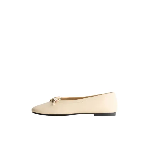 ZARA Детская кожаная обувь Low Top Ванильный Желтый Kids