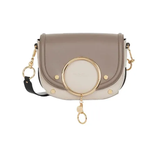 See By Chloe Сумка через плечо из гладкой коровьей кожи женская серая