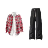 Washed Red+Black Pants  
Промытый Красный+Черные Штаны