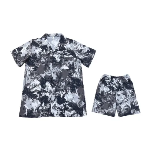 HANQIANNUO 2220# Mountain Картина тушью Мужской Пижамные комплекты