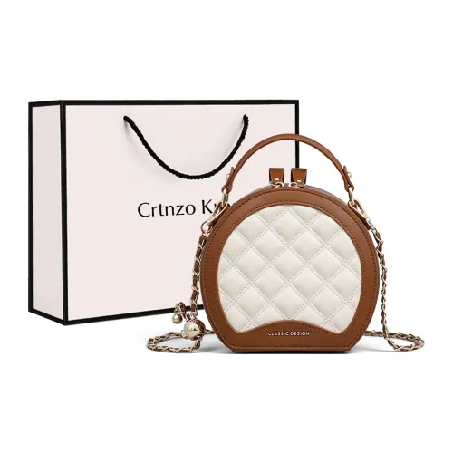 Crtnzo Kroez Сумка через плечо из коровьей кожи сумка обычная женская цвет экрю