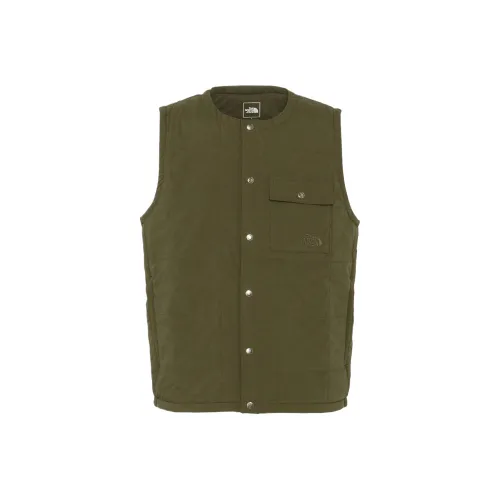 The North Face Оливково-зеленый Унисекс Жилеты