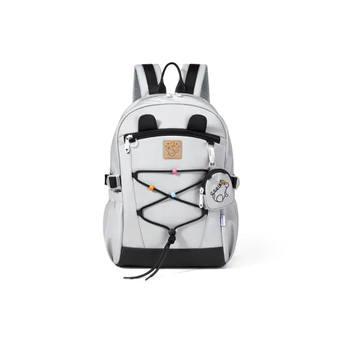 CNOLES Ткань Рюкзак Стандартный Женский Дымчатый Серый Абрикос