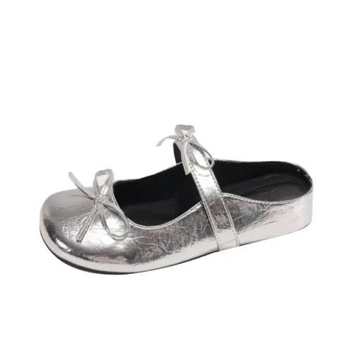 MADALLO Антизапахивающие Устойчивые к истиранию Домашние тапочки Женские Серебряные