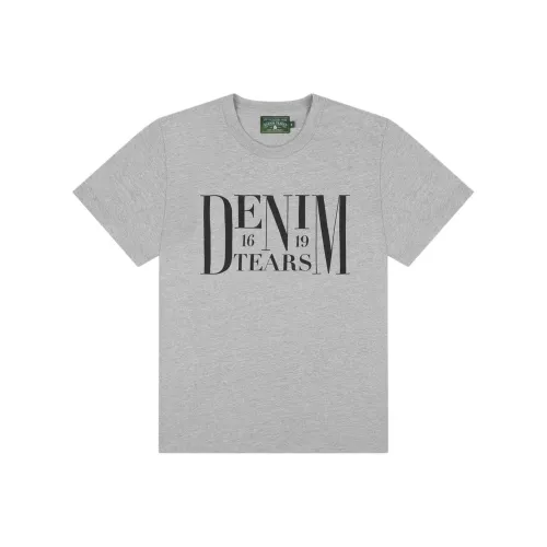 Denim Tears Co-brand Серые Мужские T-Рубашки