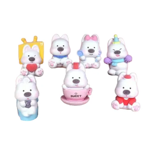 Gollum Милый Счастье Вест-хайленд-терьер Слепые коробки Один Mystery Коробка Целая коробка 6 шт