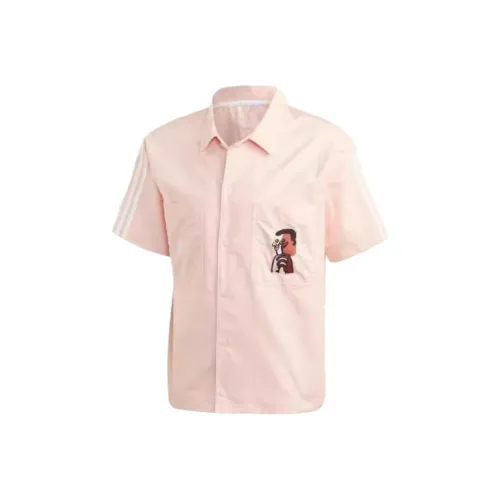 Adidas Originals Мужское Поло Розового Цвета