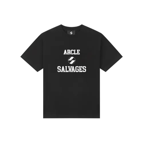THE SALVAGES FASHION CLUB Черная унисекс футболка